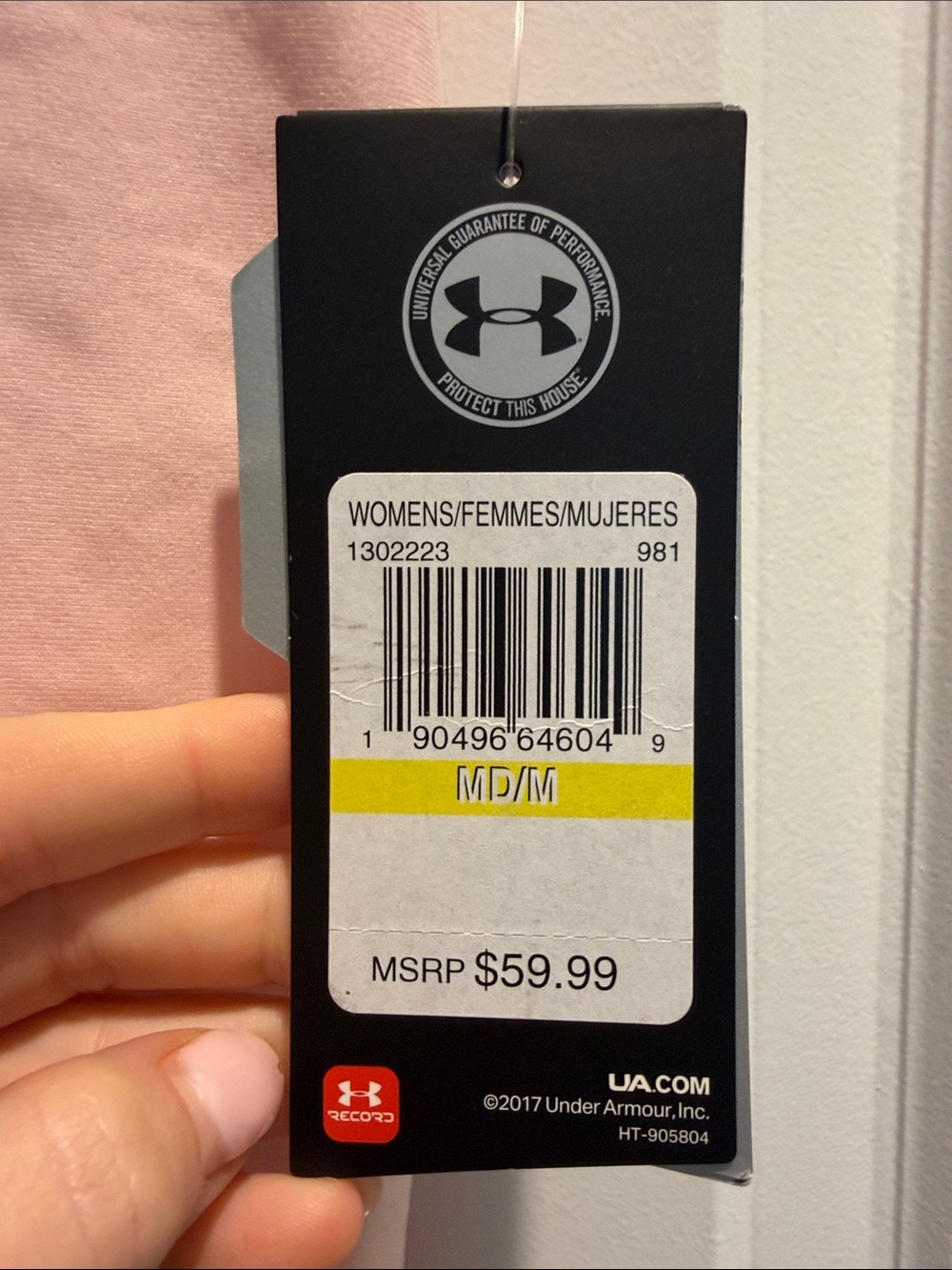 Under Armour Women's Blush Pink Athletic Top with Tag